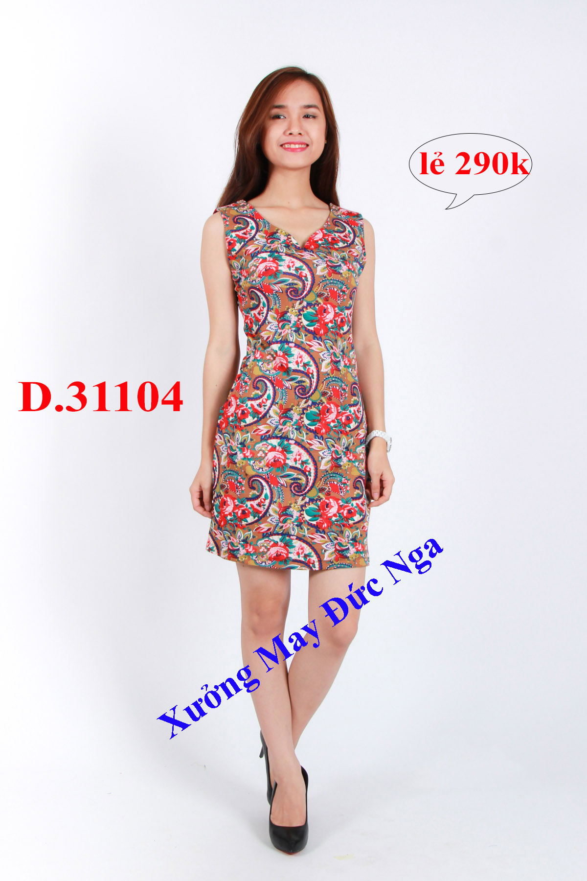 Đầm hoạt tiết quý phái D.2110
