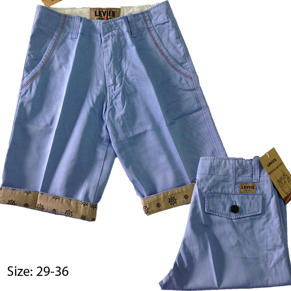 Bán sỉ quần short kaki nam Leviis lật lai. Form to 29-36. Vải Hàn Quốc.