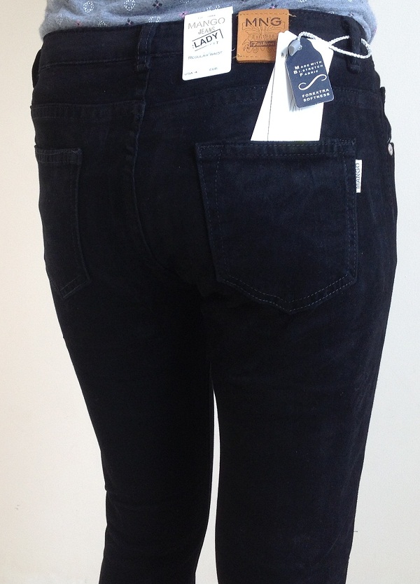 Quần kaki nhung Mango, mã số Lady 1, màu đen