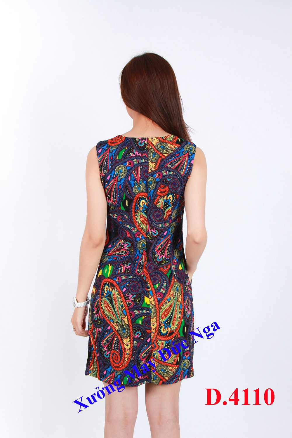 Đầm họa tiết cá tính, D.4110