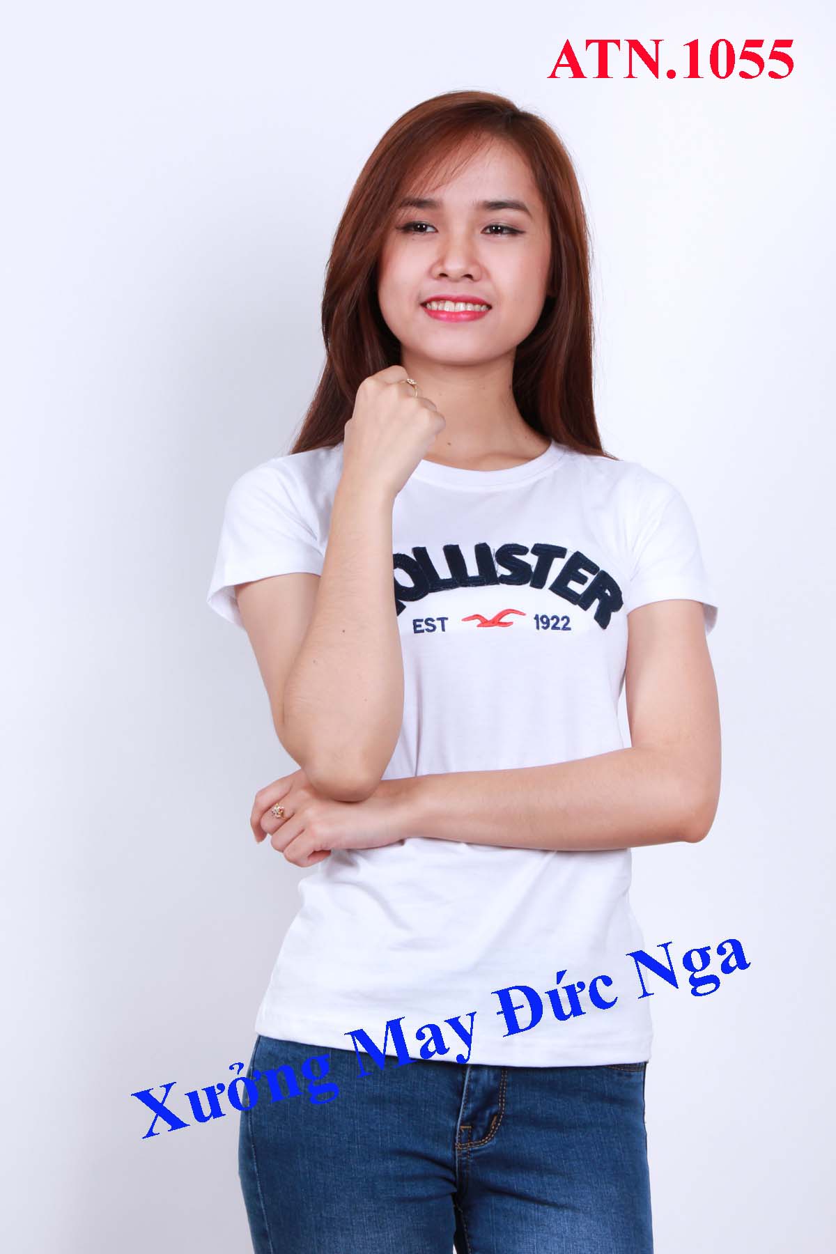 Áo thun nữ đắp chữ HOLLISTER giá sỉ rẻ HCM