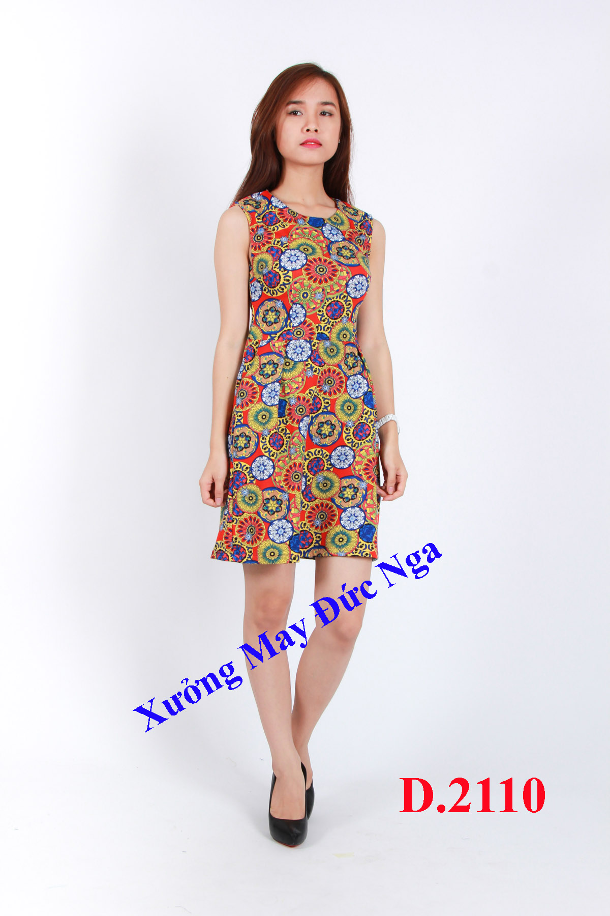 Đầm hoạt tiết quý phái D.2110
