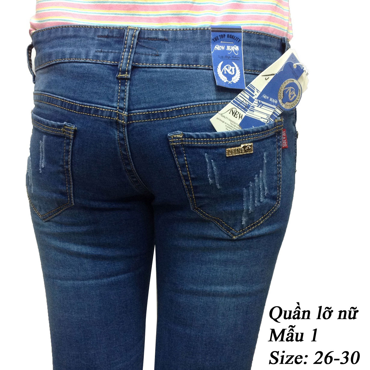 Bán sỉ quần jean lỡ nữ mẫu 1