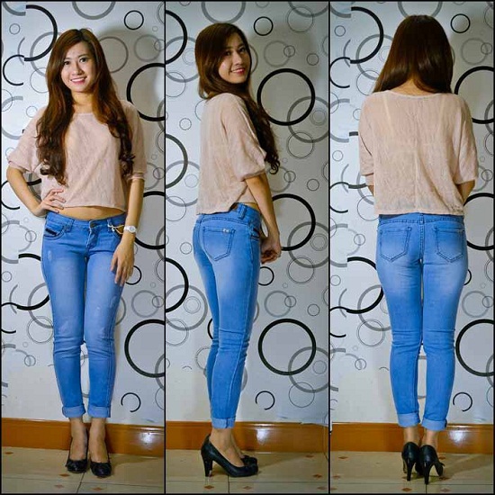 Quần jean skinny nữ