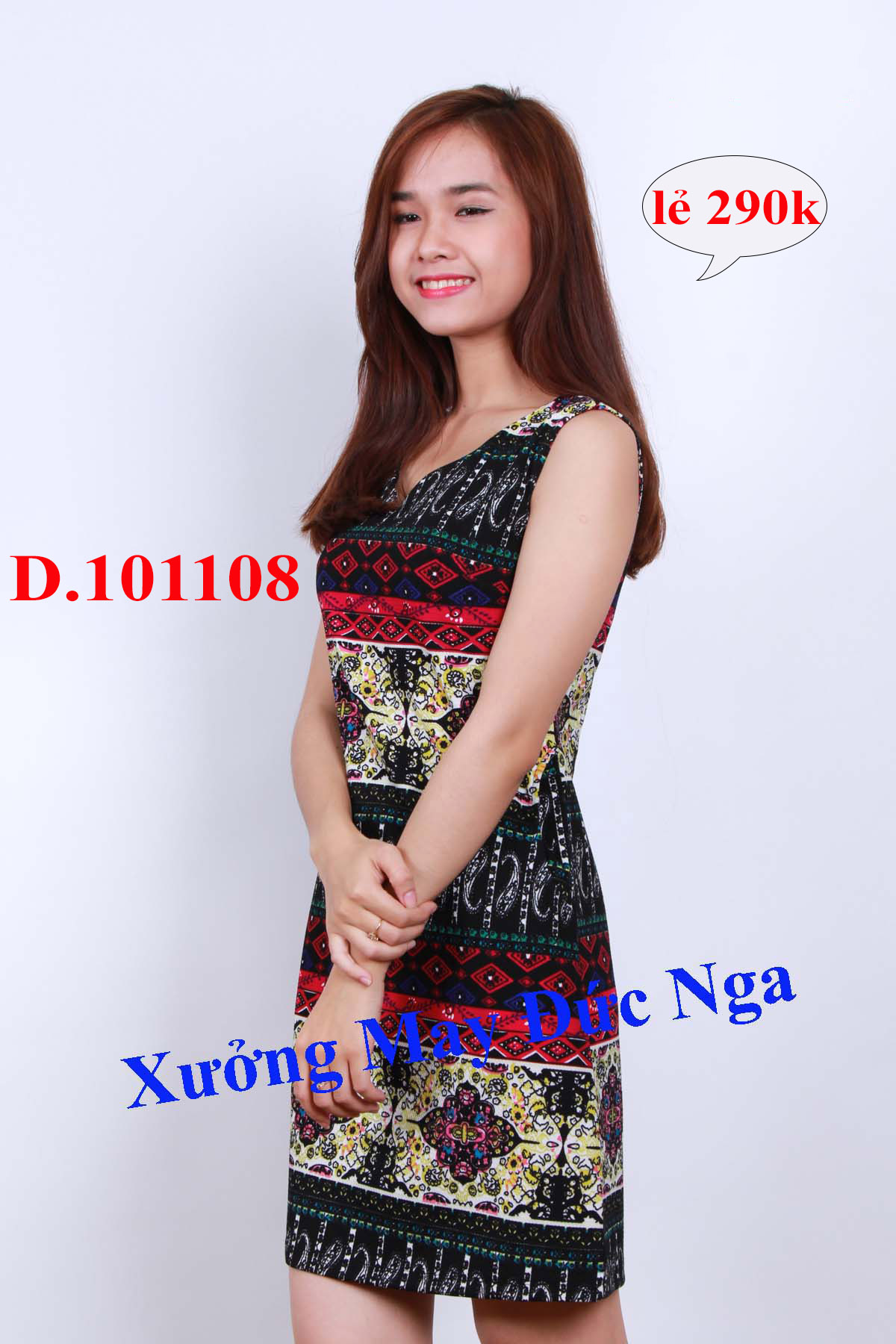 Váy đầm họa tiết sang trọng D.10110, top10 mẫu hot nhất 2015