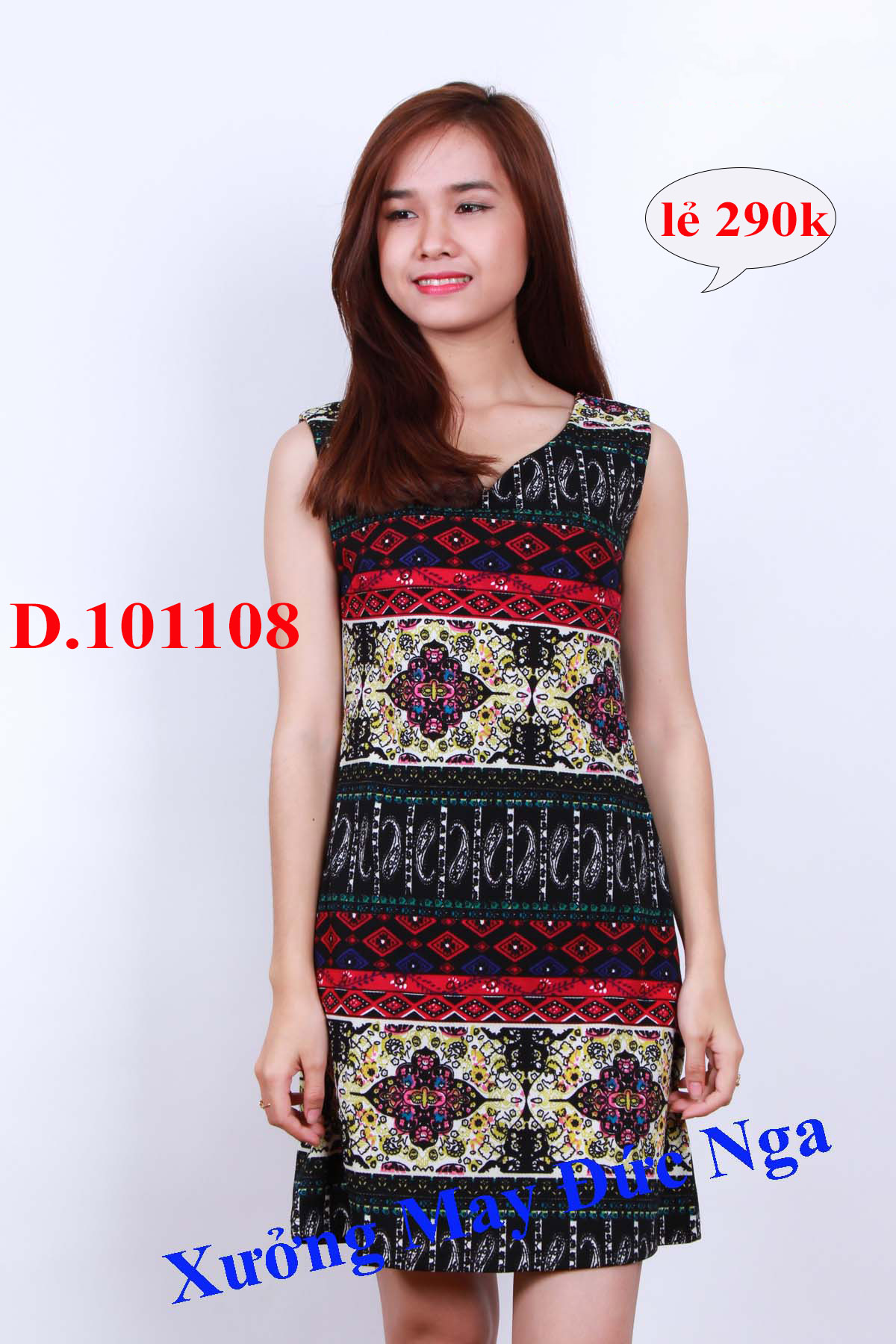 Váy đầm họa tiết sang trọng D.10110, top10 mẫu hot nhất 2015