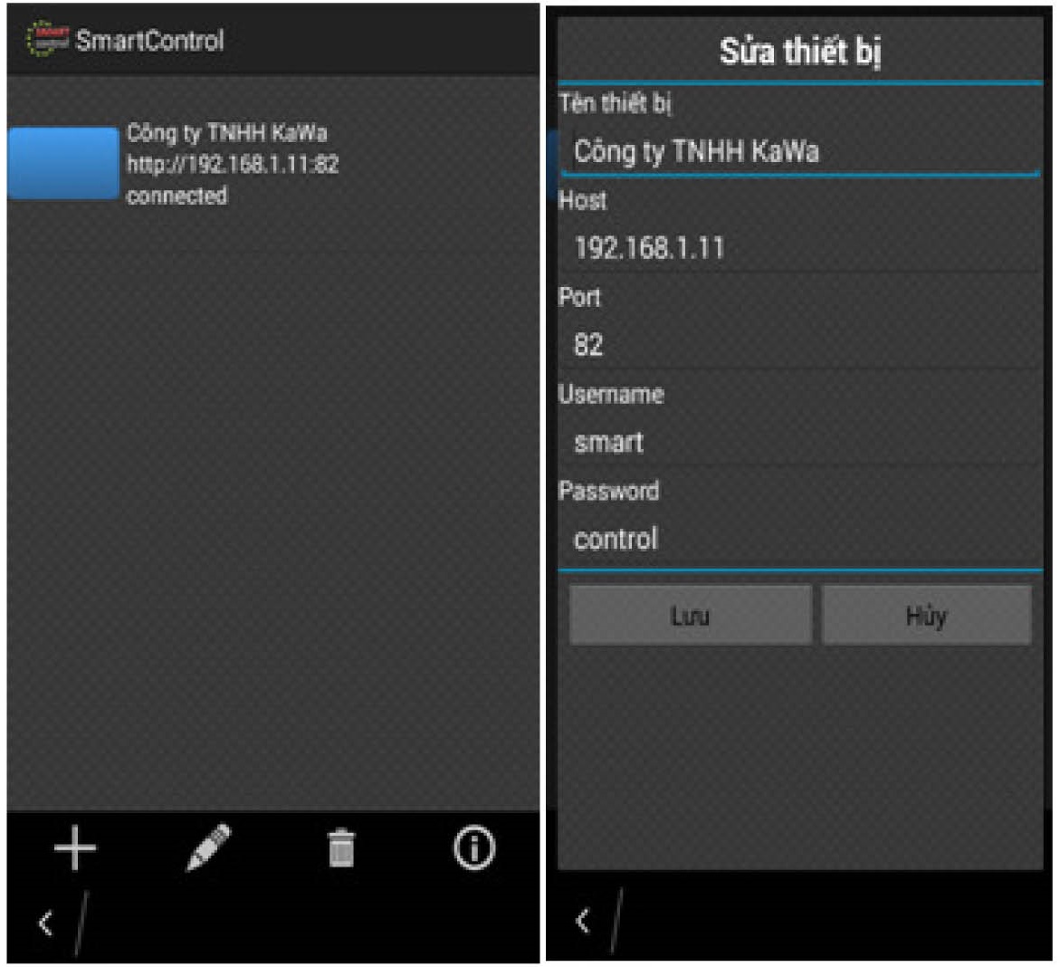Hướng dẫn sử dụng phần mềm điều khiển qua điện thoại