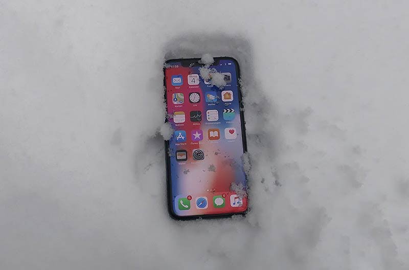 iPhone X không hoạt động ở nhiệt độ lạnh