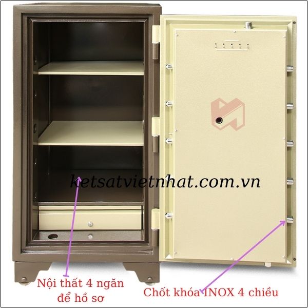 Nội thất Két sắt Việt Nhật VN1200DM chống cháy khóa cơ đổi mã