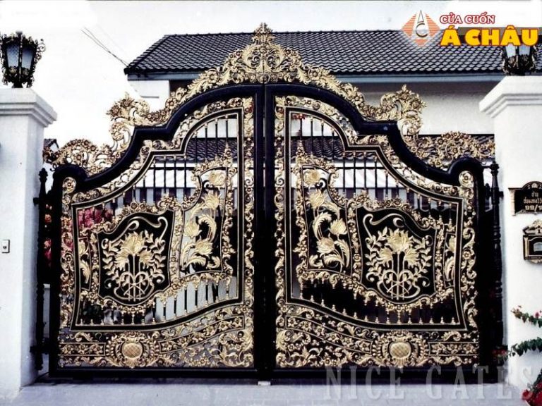 Mẫu cổng sắt hoa văn
