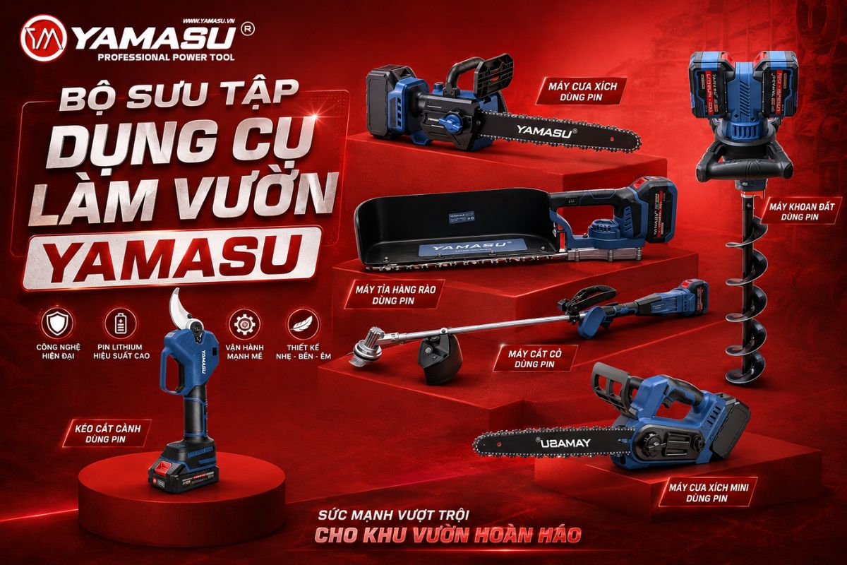 Bộ sưu tập dụng cụ làm vườn Yamasu