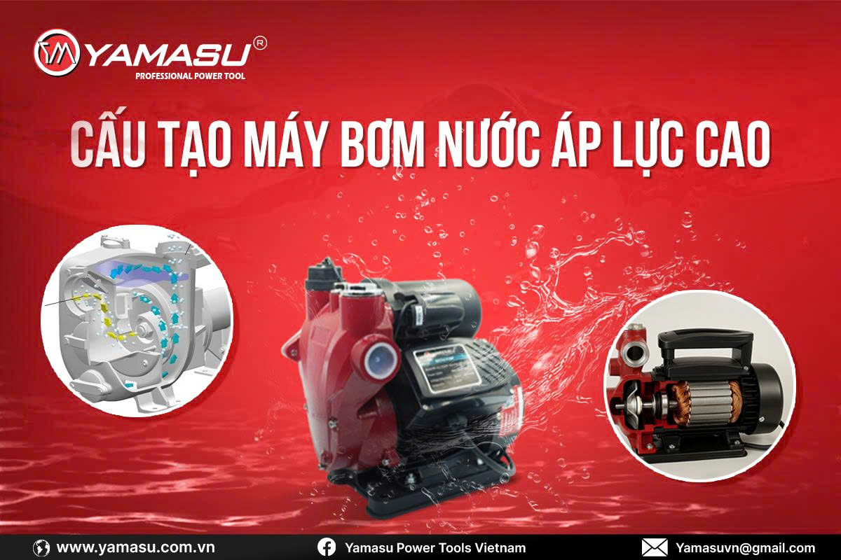 Cấu tạo của máy bơm nước áp lực cao