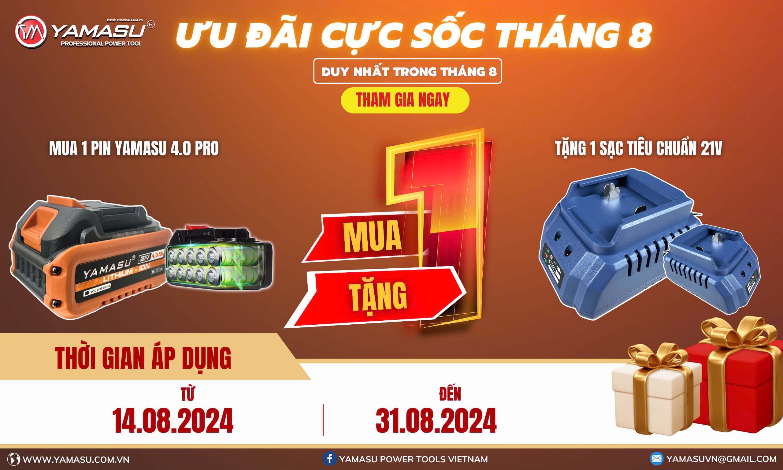 Chương trình khuyến mãi tháng 8