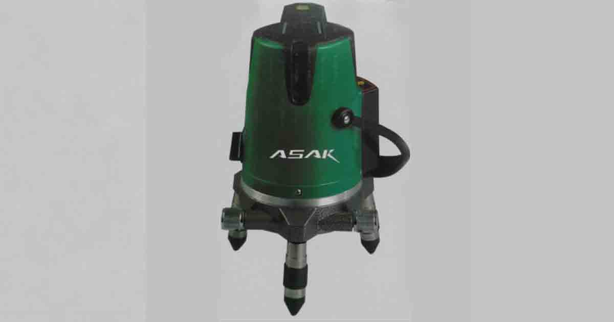 Máy laser cân bằng 5 tia xanh Asak