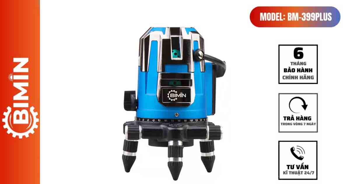 Máy cân bằng laser 5 tia xanh Bimin BM-399Plus