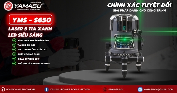 Máy cân bằng laser Yamasu YMS-S650