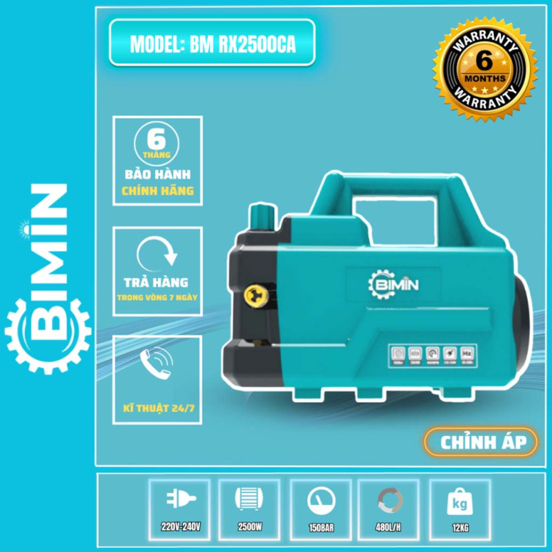 MÁY RỬA XE TẢI CÔNG SUẤT LỚN BIMIN MODEL BM-RX-2500CA ( chỉnh áp )