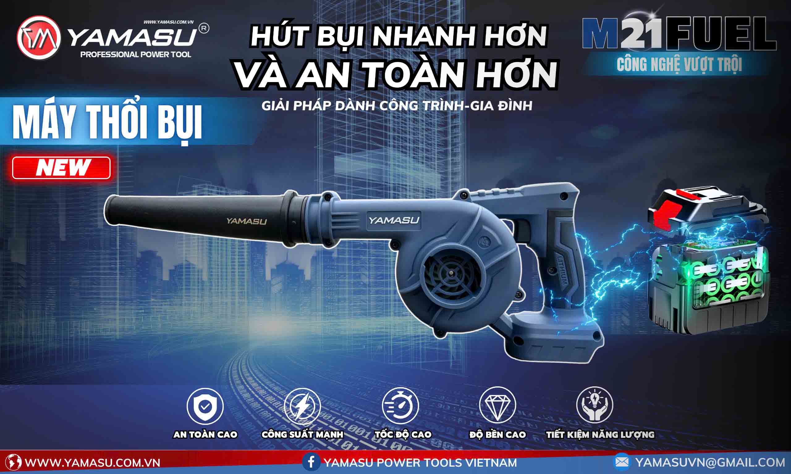 Máy thổi bụi cầm tay dùng pin có hút được bụi không?