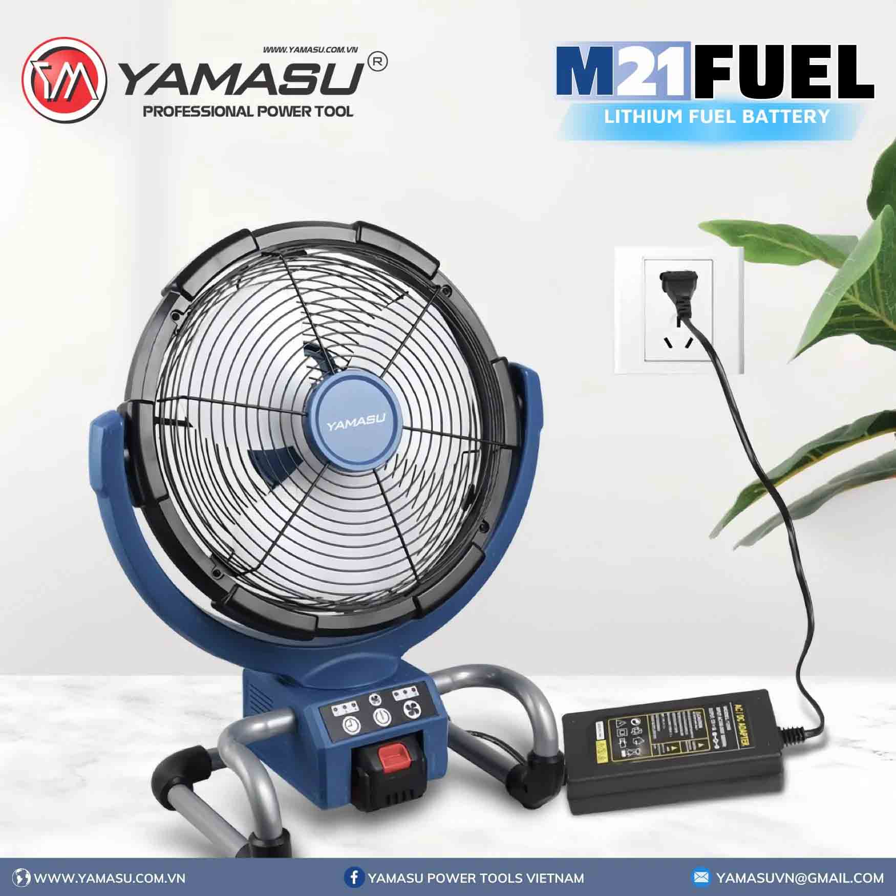 Quạt tích điện dùng pin lithium