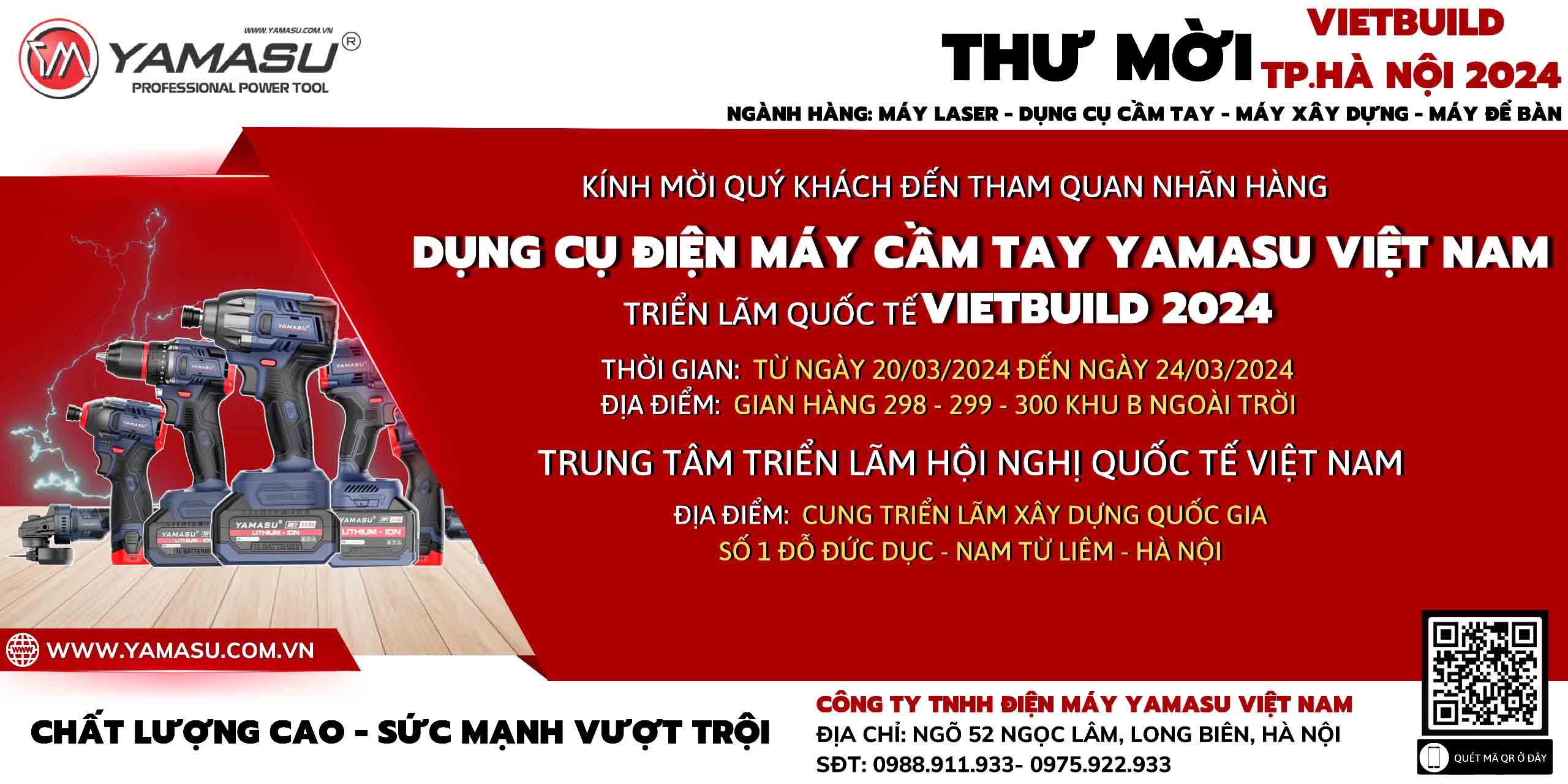 Thư mời quý khách hàng tham dự chương trình triển lãm VIETBUILD 2024.