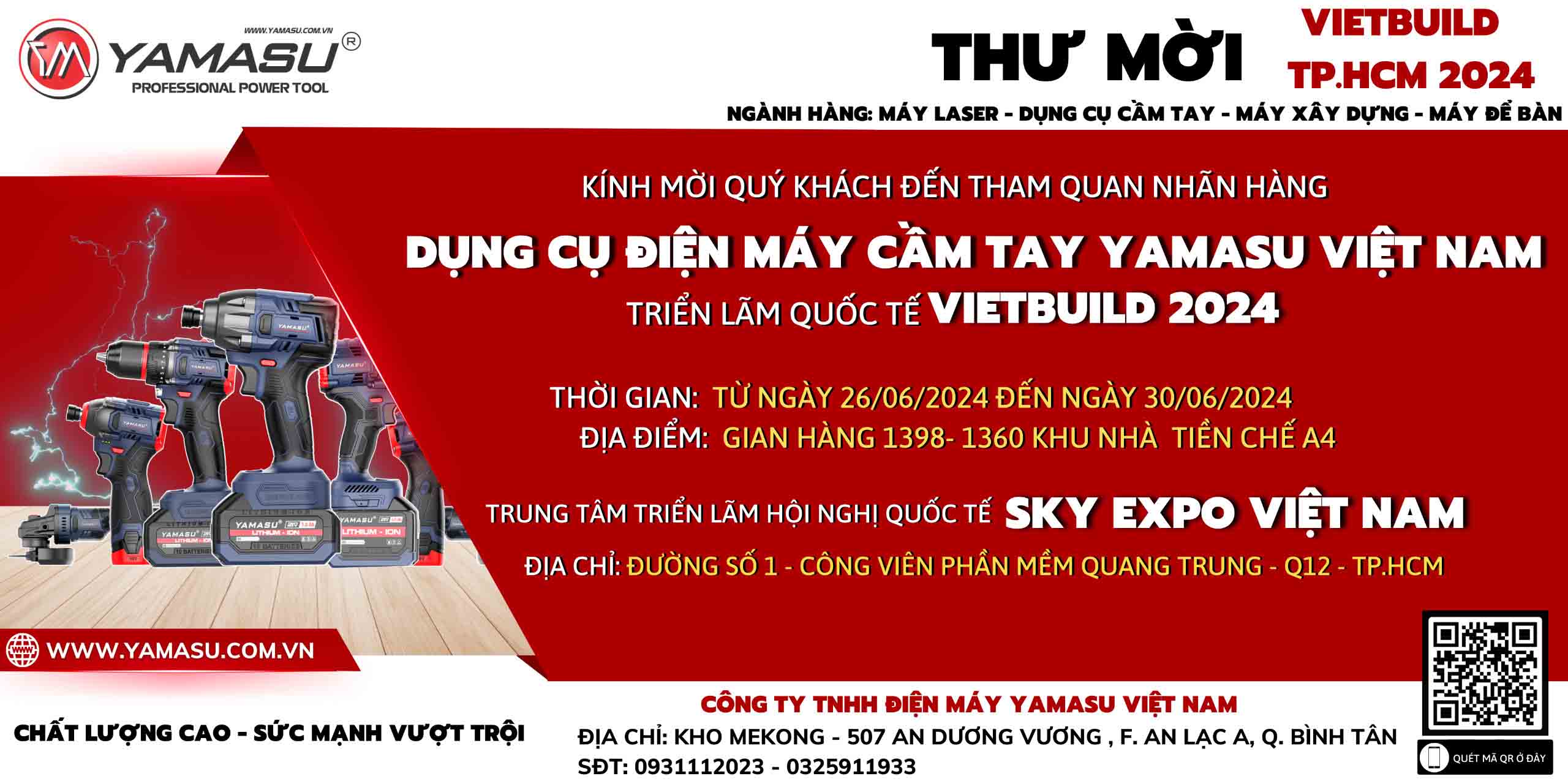 Thư mời quý khách hàng tham dự chương trình triển lãm quốc tế VIETBUILD 2024.
