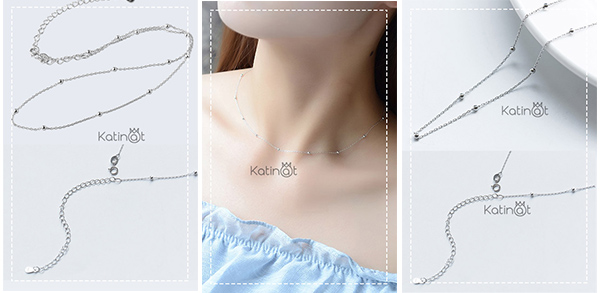 Day chuyen bac mong hat tron nho