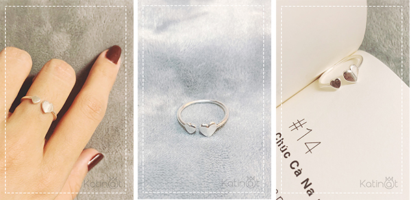 Nhan bac hinh trai tim ket hop tinh yeu