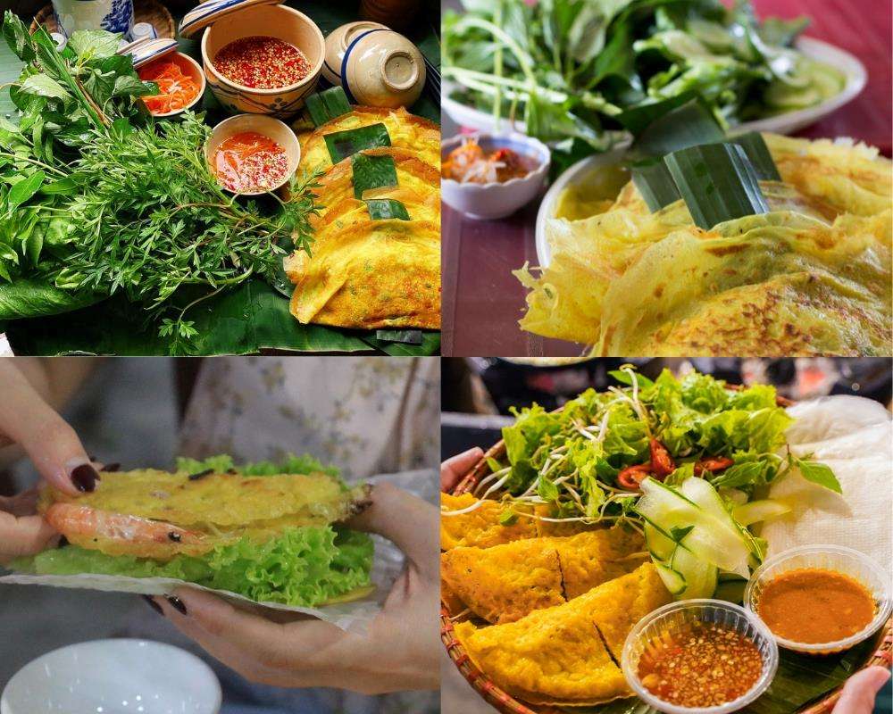 Bánh xèo rau rừng