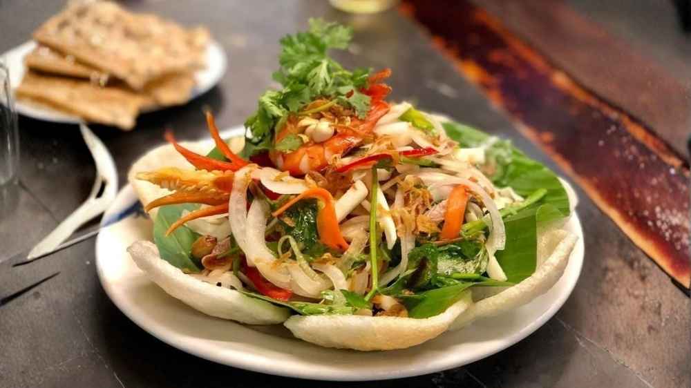 Gỏi củ hủ dừa tôm thịt