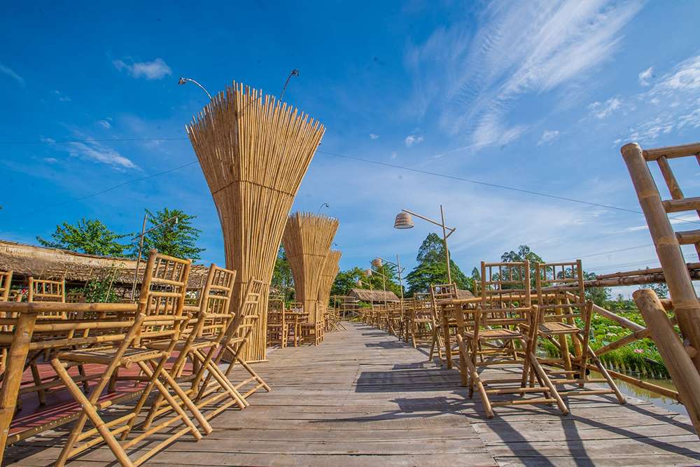 Không gian ăn uống tại Khu du lịch Mỹ Phước Thành