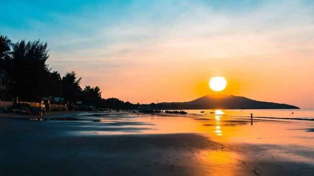 Không gian yên bình tại Khu du lịch Hòn Rơm