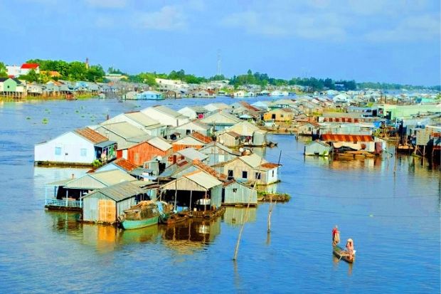 Làng bè Châu Đốc