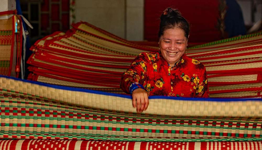 Nét đẹp của làng chiếu Định Yên