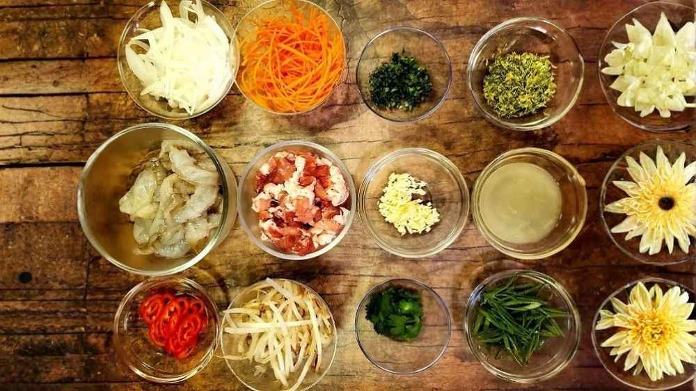 Những nguyên liệu không thể thiếu khi làm bánh xèo