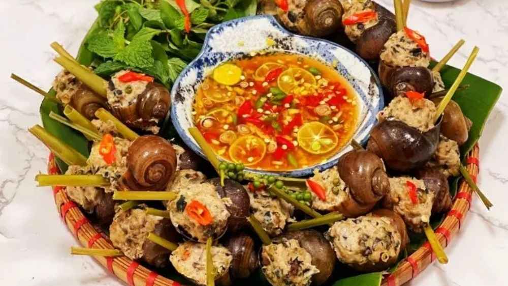 Ốc bươu nhồi thịt