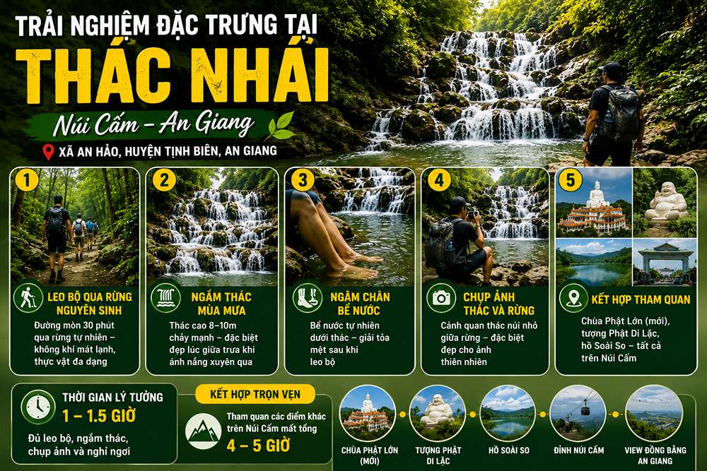 Trải nghiệm đặc trưng tại thác Nhái