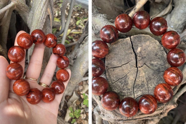 vòng Gỗ Tử Đàn Đỏ Zambia