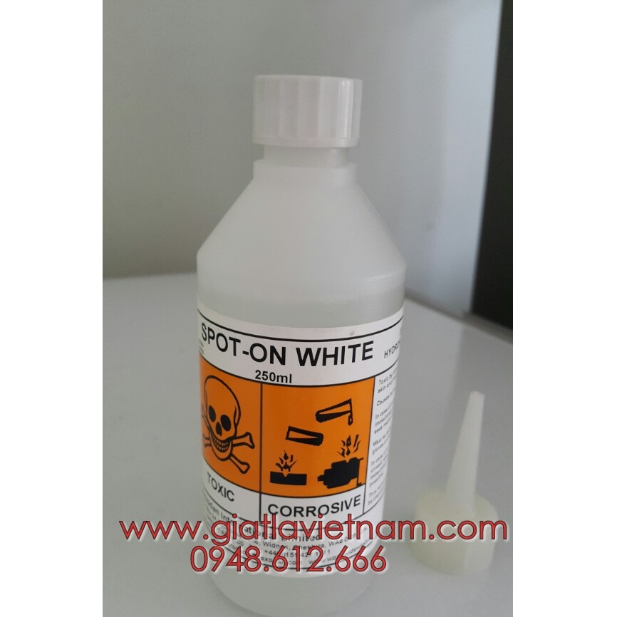 Hóa chất giặt là, tẩy điểm tẩy rỉ sắt Spot on White