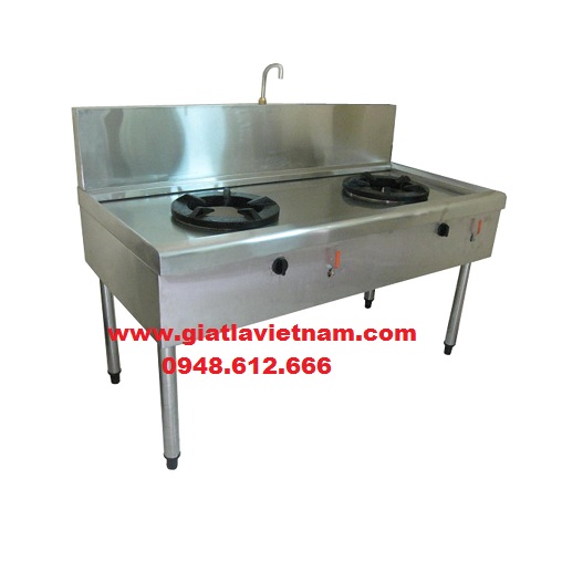 Thiết bị Bếp Á 02 họng đốt cho bếp công nghiệp