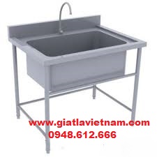 Chậu đơn hố chậu lớn cho bếp công nghiệp