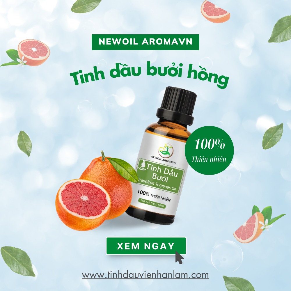 Tinh dầu Bưởi Hồng nguyên chất Newoil Aromavn