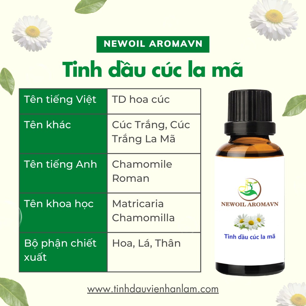 Tinh dầu Cúc La Mã nguyên chất Newoil Aromavn