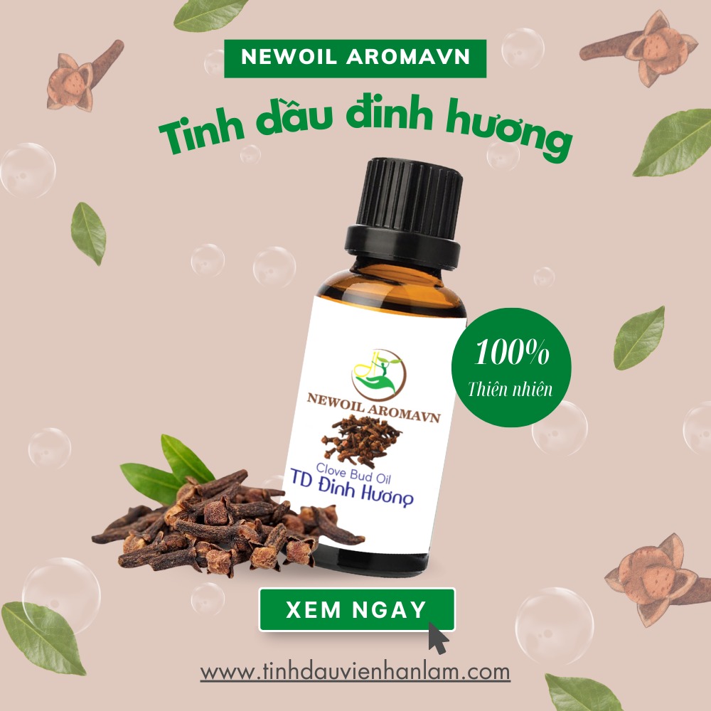 Tinh dầu đinh hương nguyên chất Newoil Aromavn