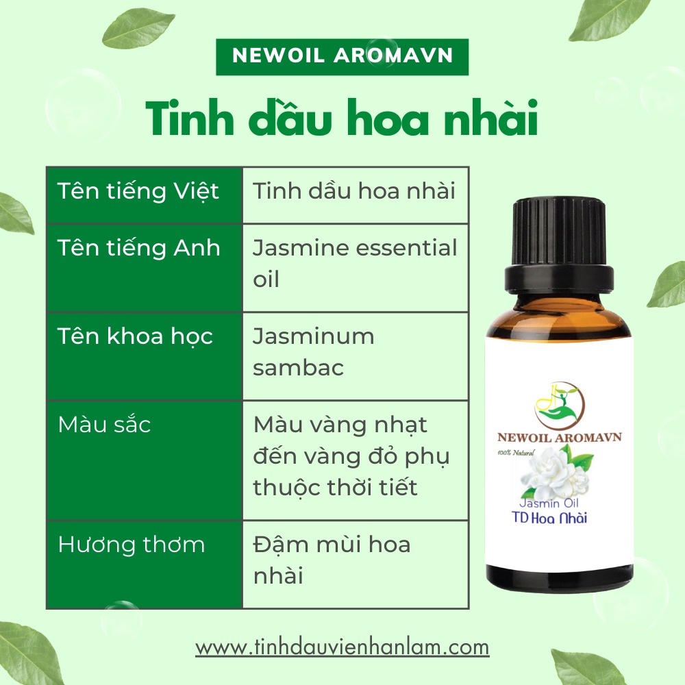 Tinh dầu hoa nhài nguyên chất Newoil Aromavn