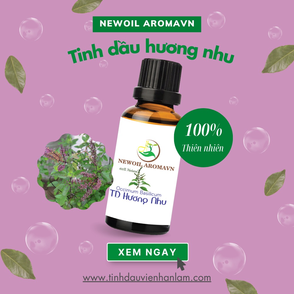 Tinh dầu Hương nhu nguyên chất Newoil Aromavn