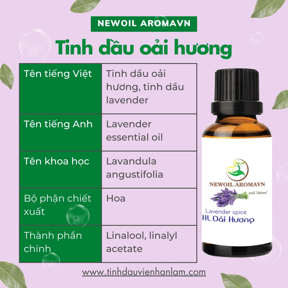 Tinh dầu Oải Hương nguyên chất Newoil Aromavn