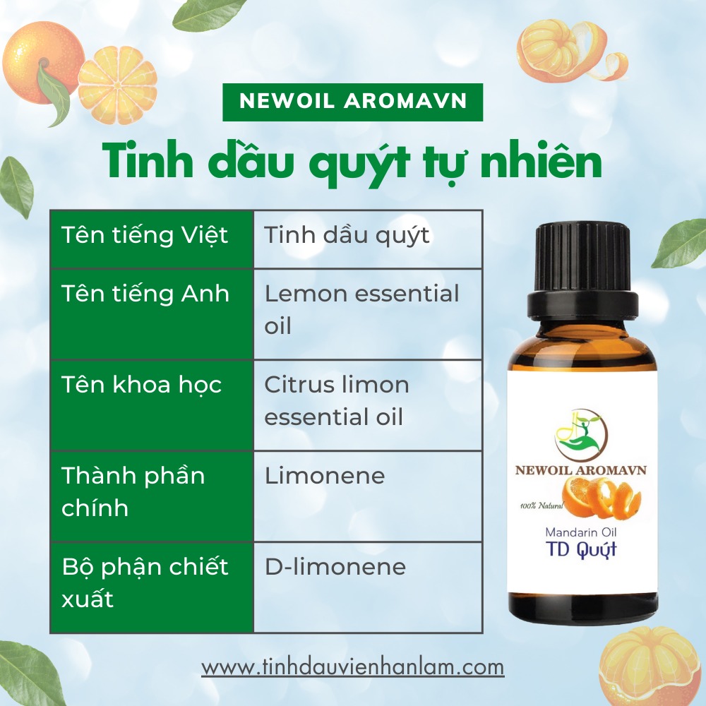 Tinh dầu quýt tự nhiên Newoil Aromavn