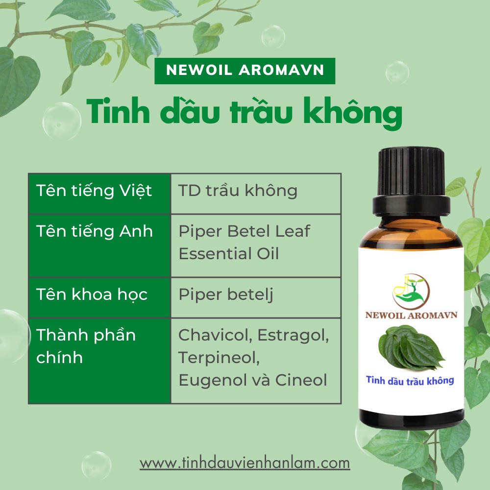 Tinh dầu Trầu không nguyên chất Newoil Aromavn