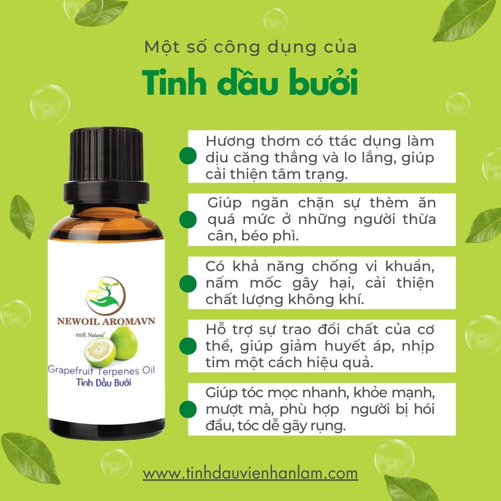 Công dụng và lợi ích của tinh dầu Vỏ bưởi