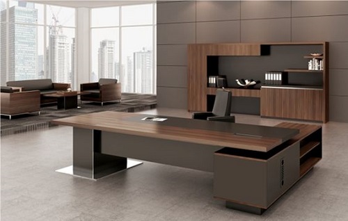 bàn làm việc giám đốc sơn pu